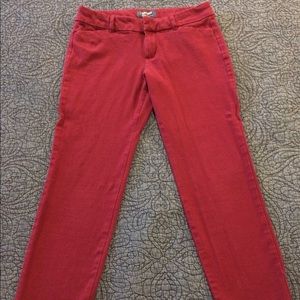 Burgundy Old Navy Pixie Pants